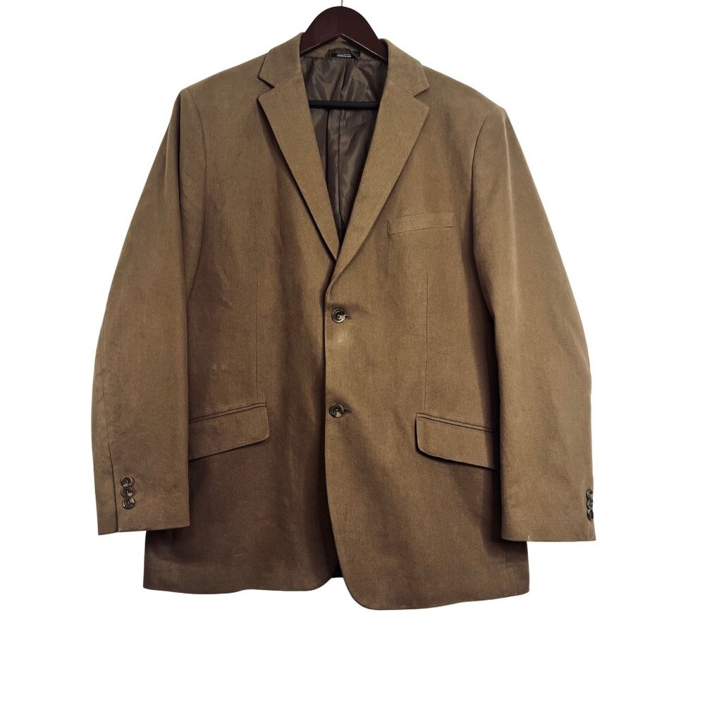 Concepts By Claiborne Mens Brown Blazer Jacket LGG  Professional Look -Flaw
